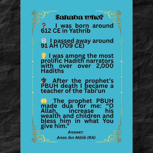 Sahaba Who?